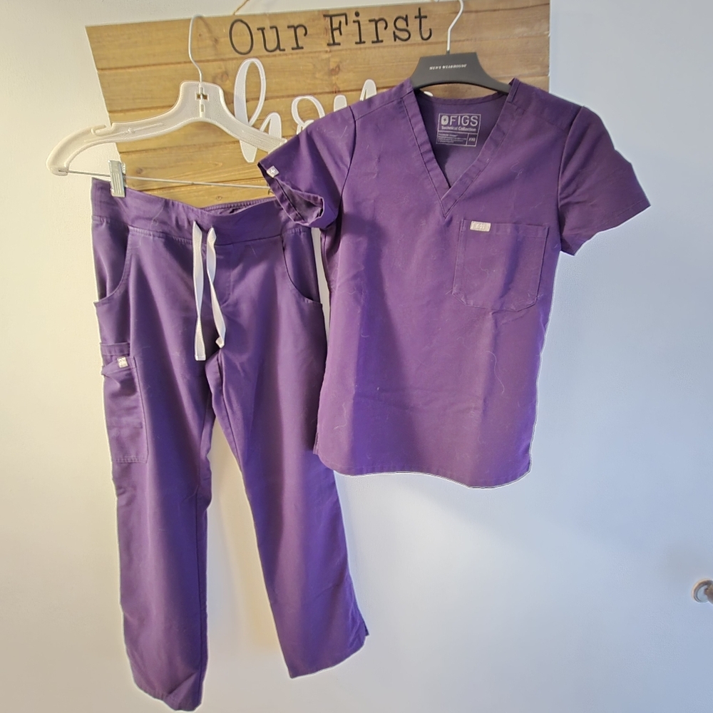 Figs set, purple xxs